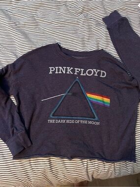 Pink Floyd Navy Rainbow Prism Graphic Sweatshirt